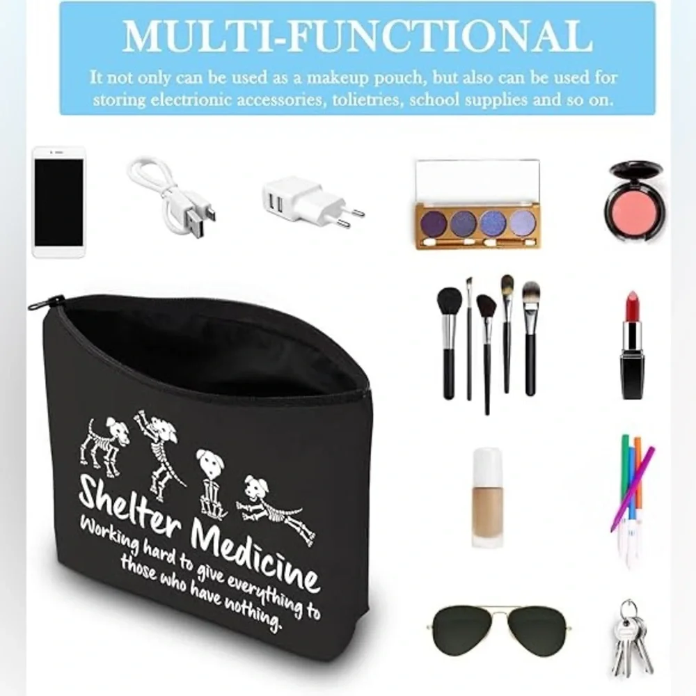 GJTIM women’s Shelter Medicine Graphic Makeup Bag
